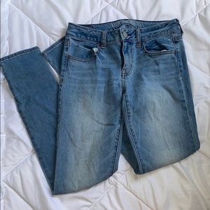 AEO light wash jeans